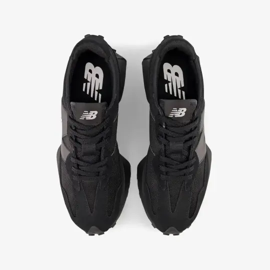 327 Unisex Spor Ayakkabı Siyah/Siyah - 4