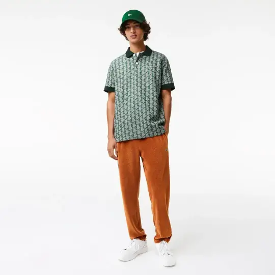Classic Fit Monogram Polo Mavi - 2