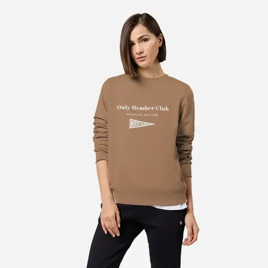 Only Members Club Kadın Sweatshirt Kahverengi