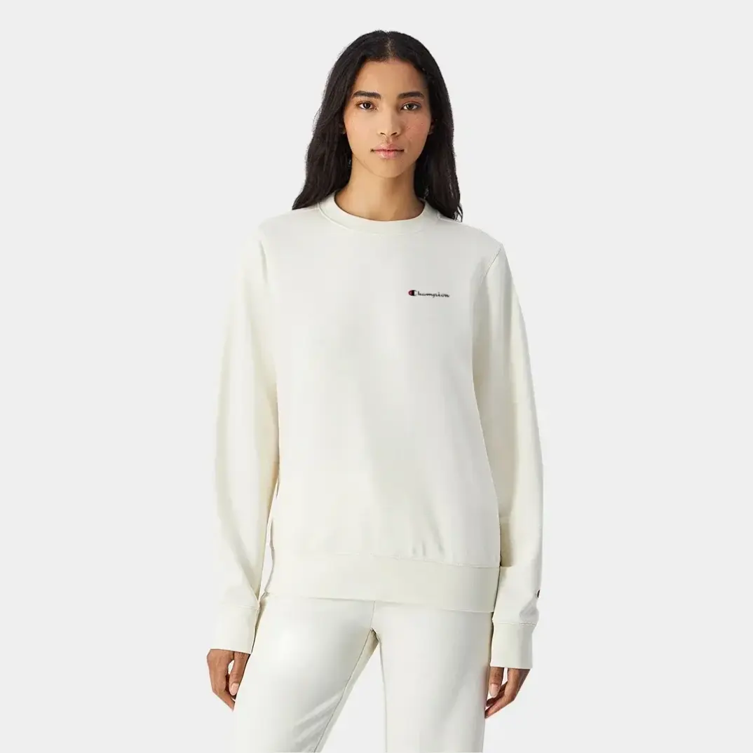 Powerblend Fleece Crew Kadın Sweatshirt Beyaz - 1