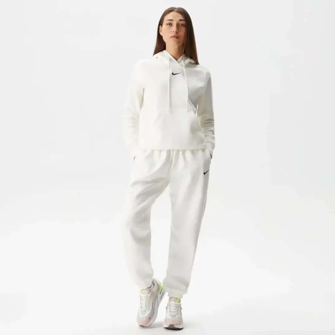 Solo Swoosh Phoenix Fleece Kadın Eşofman Altı Beyaz - 1